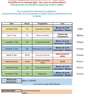 05 Planning Mai Béziers Image 1